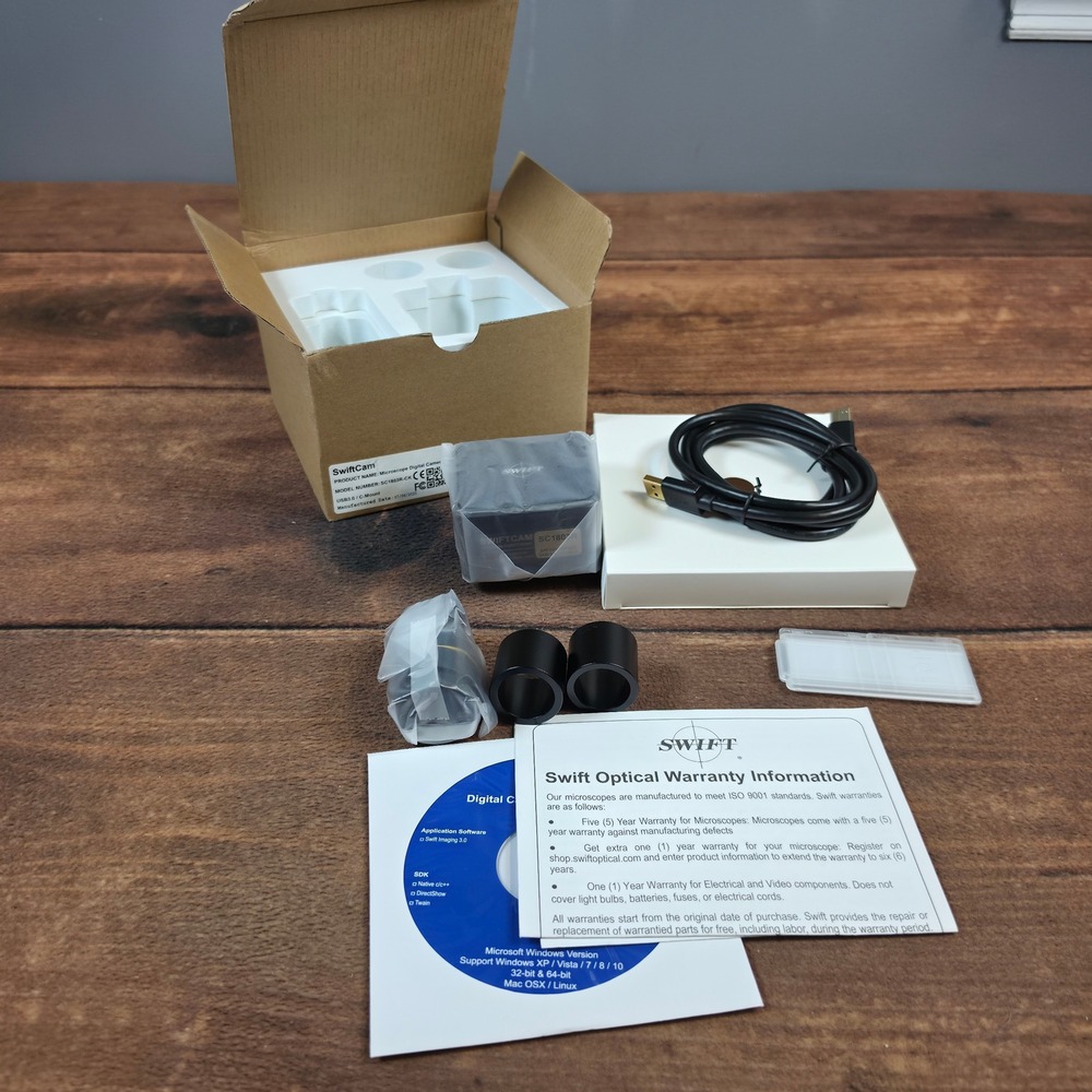 Swift Microscope Digital Camera SC1803-CK OS 18MP Black New USB 3.0 C-Mount